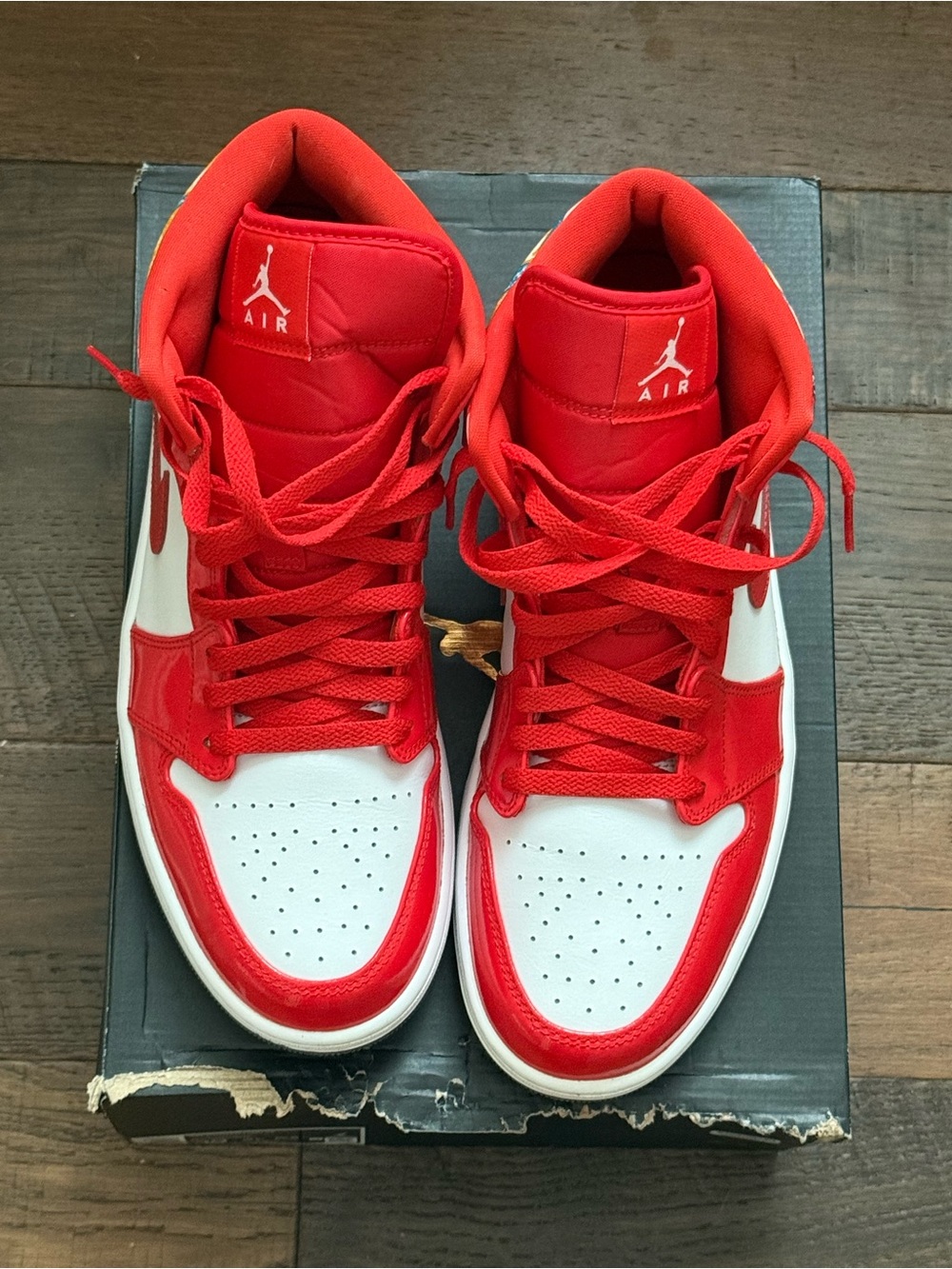 Nike Air Jordan 1 High Top - White & Red